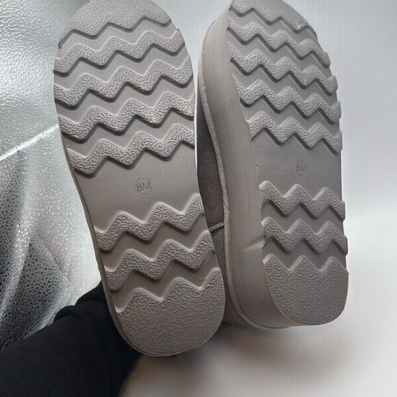 CUSHIONAIRE Hippy Womenβs Platform Ankle Bootsβ SIZE 8 GREY - Picture 7 of 7